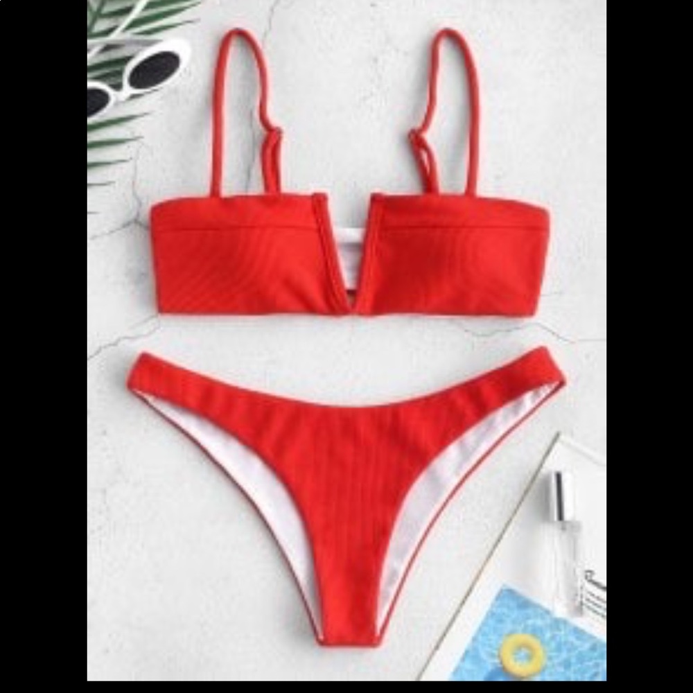 NWT Red Zaful Bikini